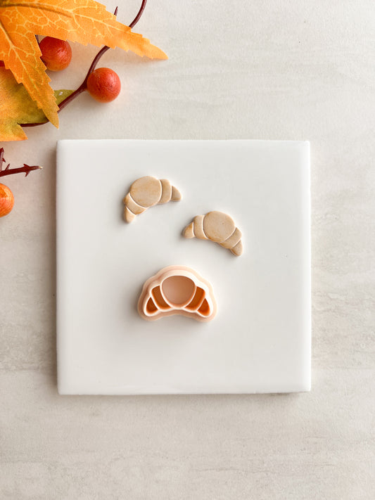 Croissant Clay Cutter | Croissant Polymer Clay Cutter for DIY Bakery Earrings Food-Themed Jewelry and Handmade French Accessories