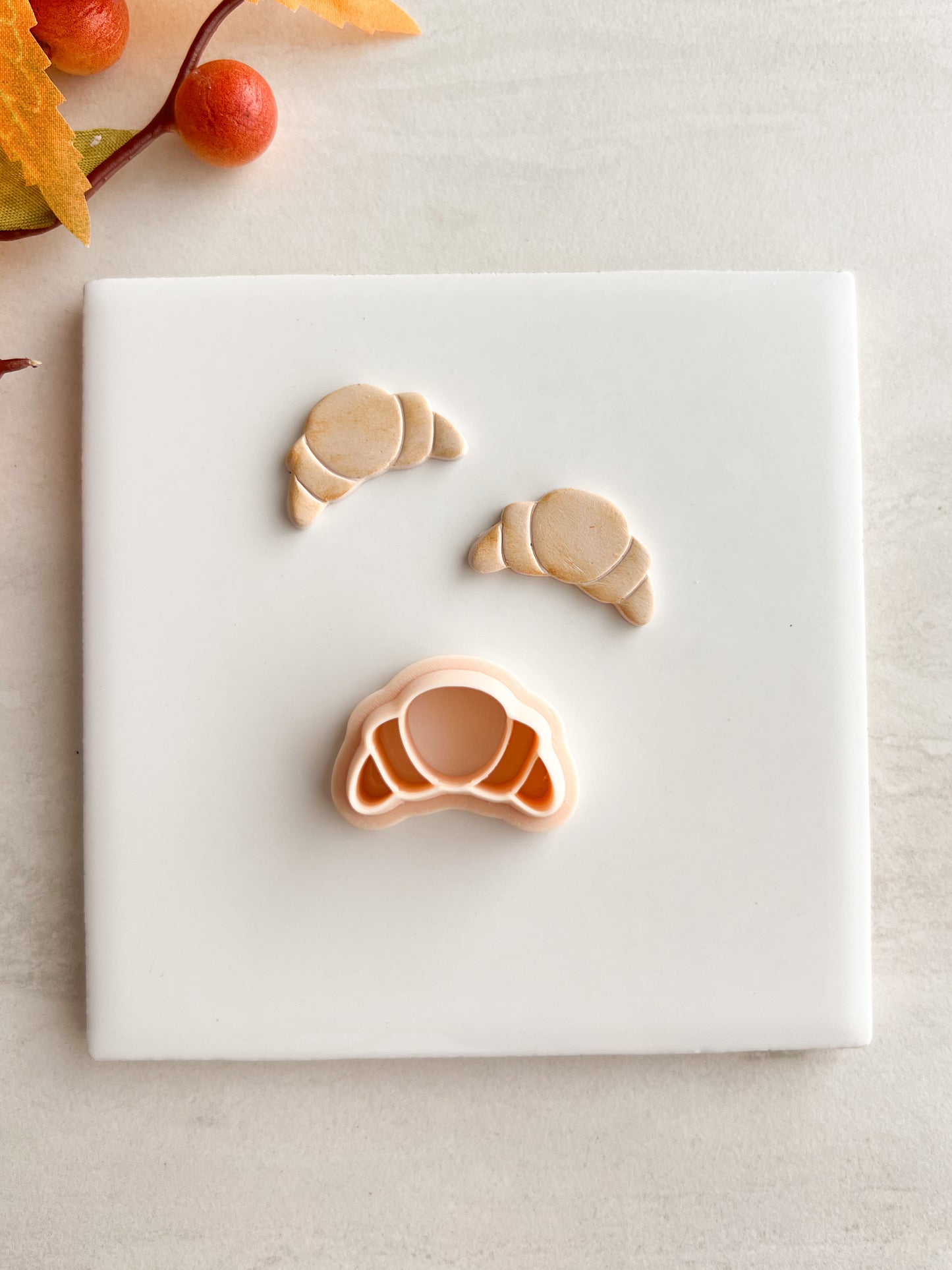 Croissant Clay Cutter | Croissant Polymer Clay Cutter for DIY Bakery Earrings Food-Themed Jewelry and Handmade French Accessories