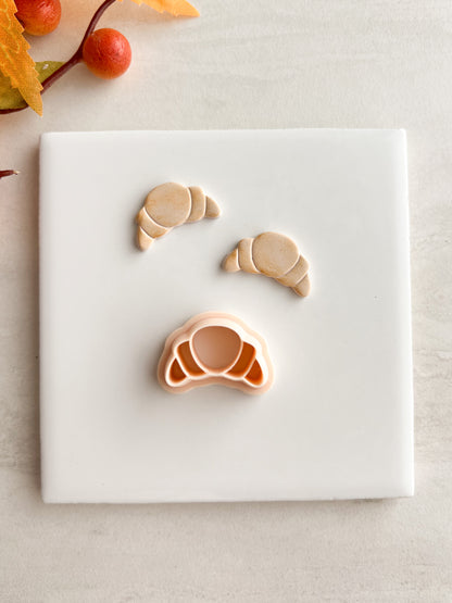 Croissant Clay Cutter | Croissant Polymer Clay Cutter for DIY Bakery Earrings Food-Themed Jewelry and Handmade French Accessories