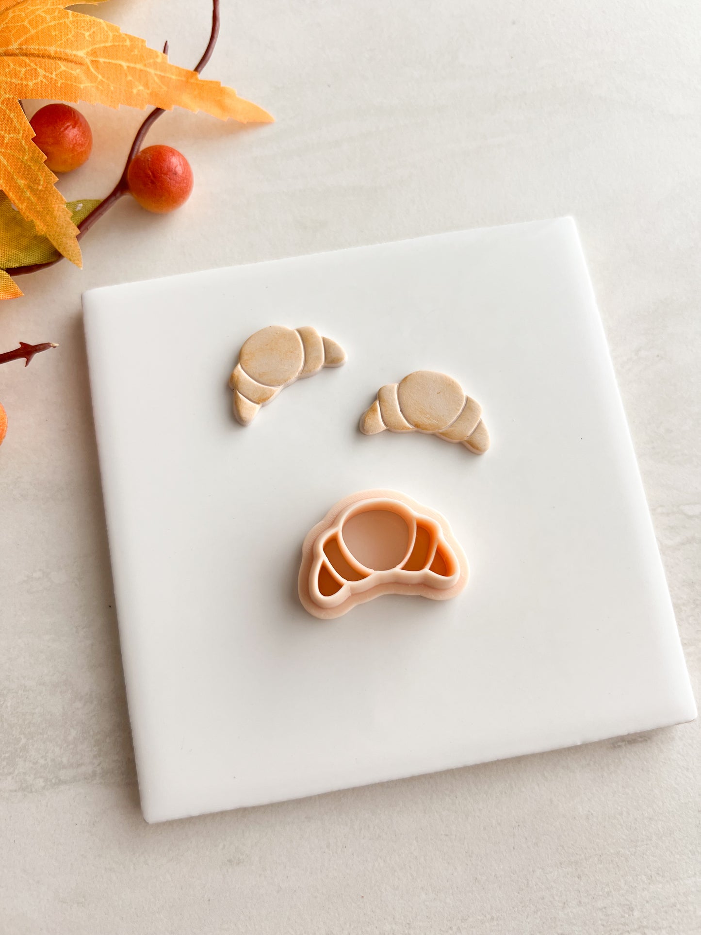 Croissant Clay Cutter | Croissant Polymer Clay Cutter for DIY Bakery Earrings Food-Themed Jewelry and Handmade French Accessories