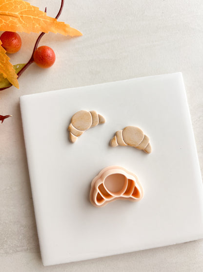 Croissant Clay Cutter | Croissant Polymer Clay Cutter for DIY Bakery Earrings Food-Themed Jewelry and Handmade French Accessories