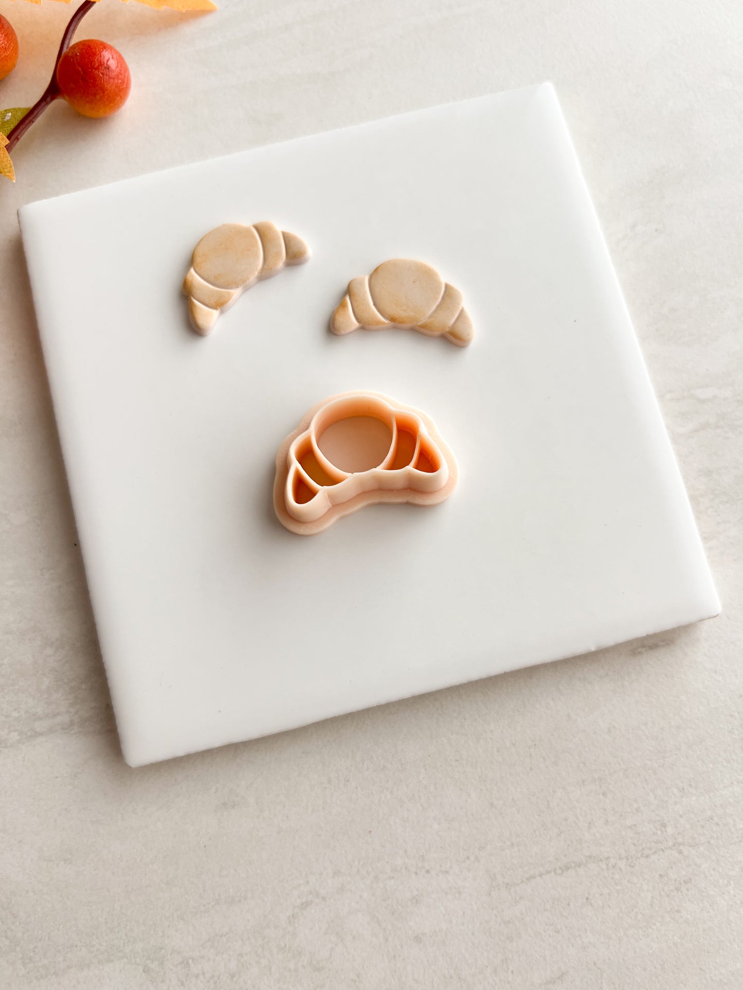 Croissant Clay Cutter | Croissant Polymer Clay Cutter for DIY Bakery Earrings Food-Themed Jewelry and Handmade French Accessories