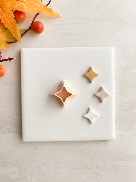 Star Shape No. 3 Clay Cutter | Star Shape No. 3 Polymer Clay Cutter for DIY Star Earrings Astronomy-Themed Jewelry and Handmade Space Accessories