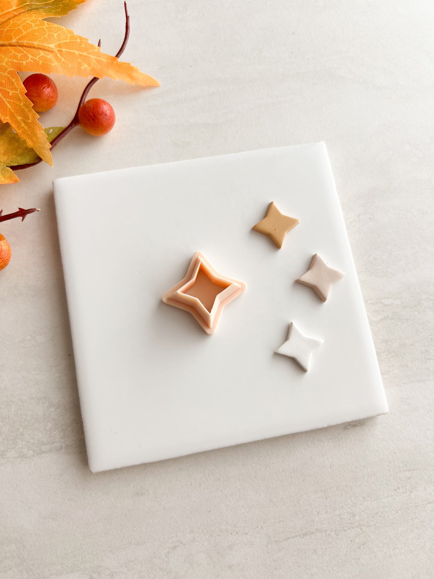 Star Shape No. 3 Clay Cutter | Star Shape No. 3 Polymer Clay Cutter for DIY Star Earrings Astronomy-Themed Jewelry and Handmade Space Accessories