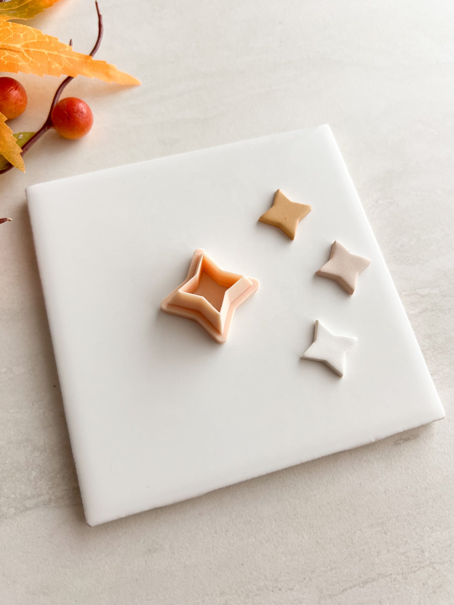 Star Shape No. 3 Clay Cutter | Star Shape No. 3 Polymer Clay Cutter for DIY Star Earrings Astronomy-Themed Jewelry and Handmade Space Accessories