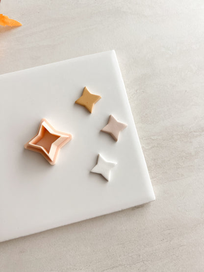 Star Shape No. 3 Clay Cutter | Star Shape No. 3 Polymer Clay Cutter for DIY Star Earrings Astronomy-Themed Jewelry and Handmade Space Accessories