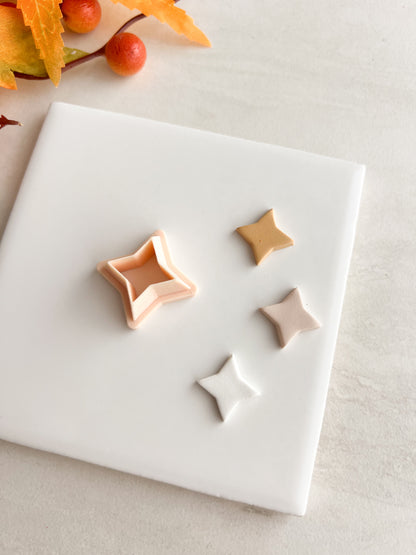 Star Shape No. 3 Clay Cutter | Star Shape No. 3 Polymer Clay Cutter for DIY Star Earrings Astronomy-Themed Jewelry and Handmade Space Accessories