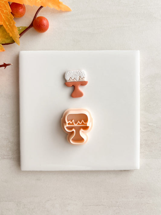 Cake Stand Clay Cutter | Cake Stand Polymer Clay Cutter for DIY Dessert Earrings Bakery-Themed Jewelry and Handmade Elegant Accessories