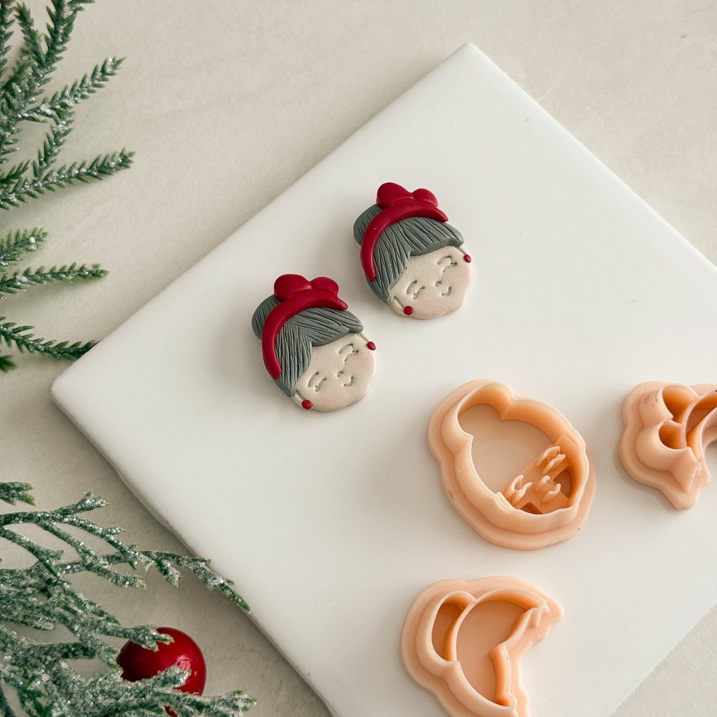 2025 Mrs Claus | Festive Polymer Clay Cutters