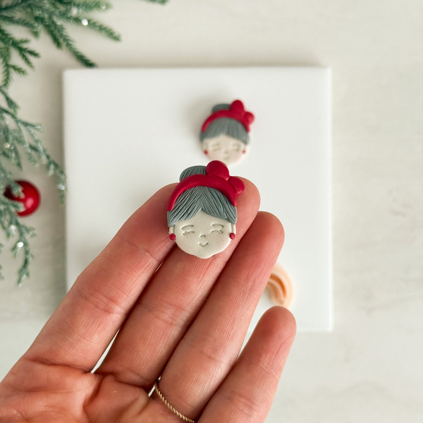 2025 Mrs Claus | Festive Polymer Clay Cutters