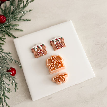 2025 Christmas Gingerbread House No. 1 | Festive Polymer Clay Cutter