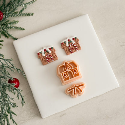 2025 Christmas Gingerbread House No. 1 | Festive Polymer Clay Cutter