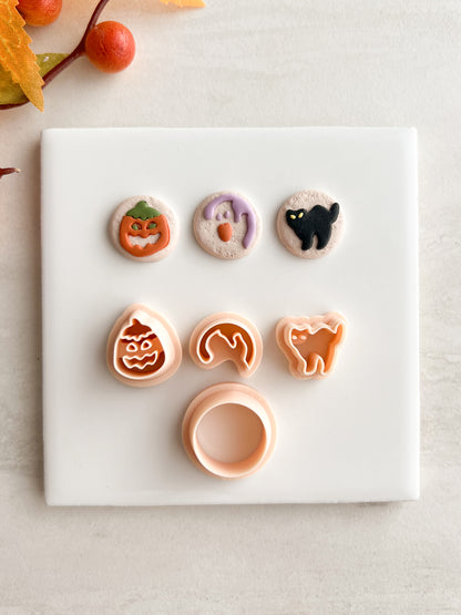 Halloween Pillsbury Clay Cutters | Halloween Pillsbury Polymer Clay Cutters for DIY Holiday Earrings Cute Jewelry and Handmade Spooky Accessories