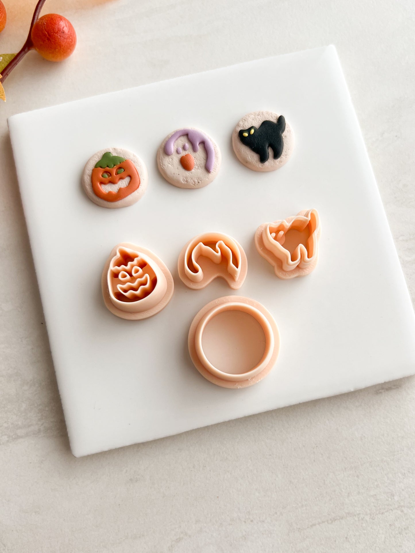 Halloween Pillsbury Clay Cutters | Halloween Pillsbury Polymer Clay Cutters for DIY Holiday Earrings Cute Jewelry and Handmade Spooky Accessories