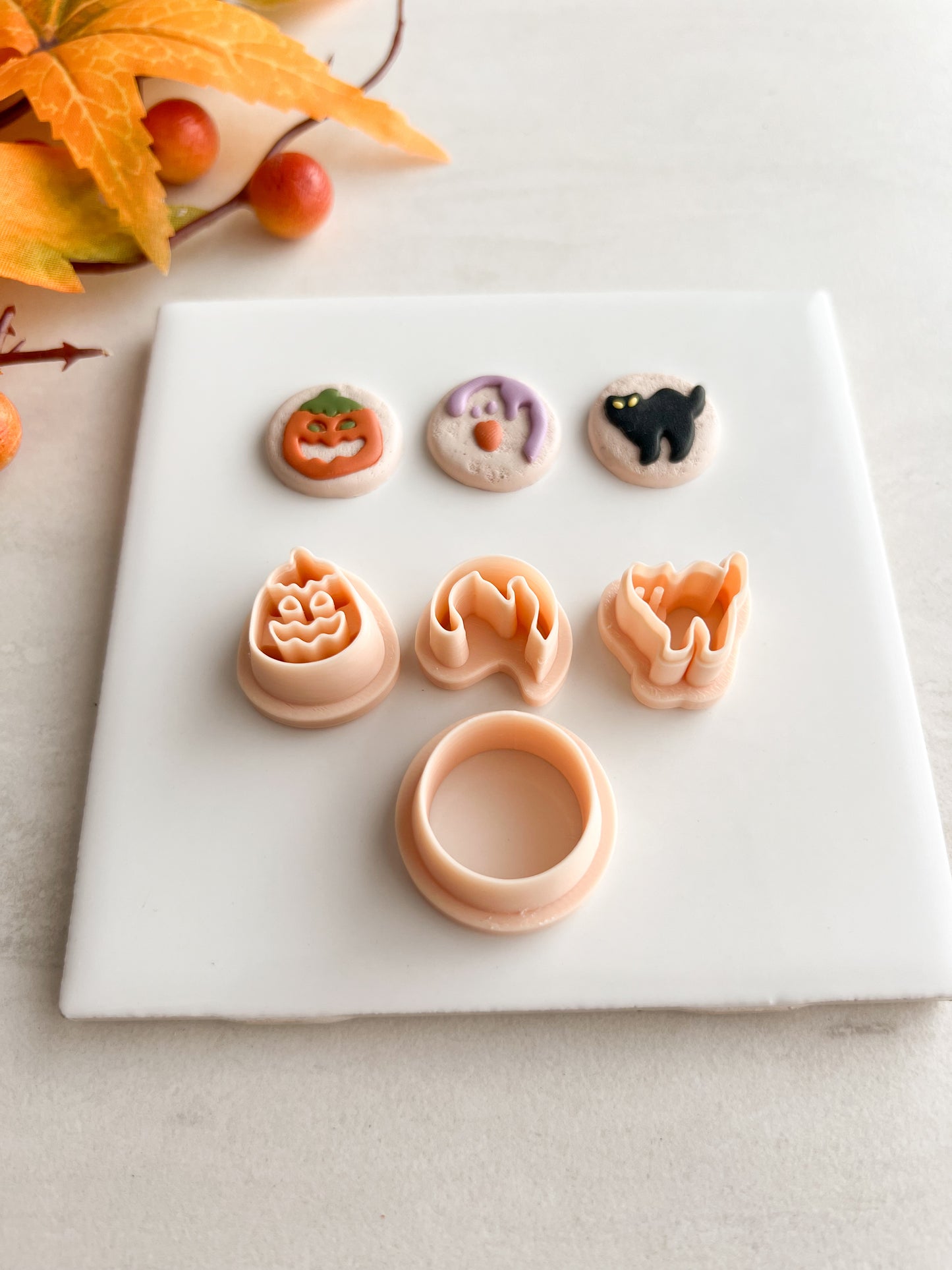 Halloween Pillsbury Clay Cutters | Halloween Pillsbury Polymer Clay Cutters for DIY Holiday Earrings Cute Jewelry and Handmade Spooky Accessories