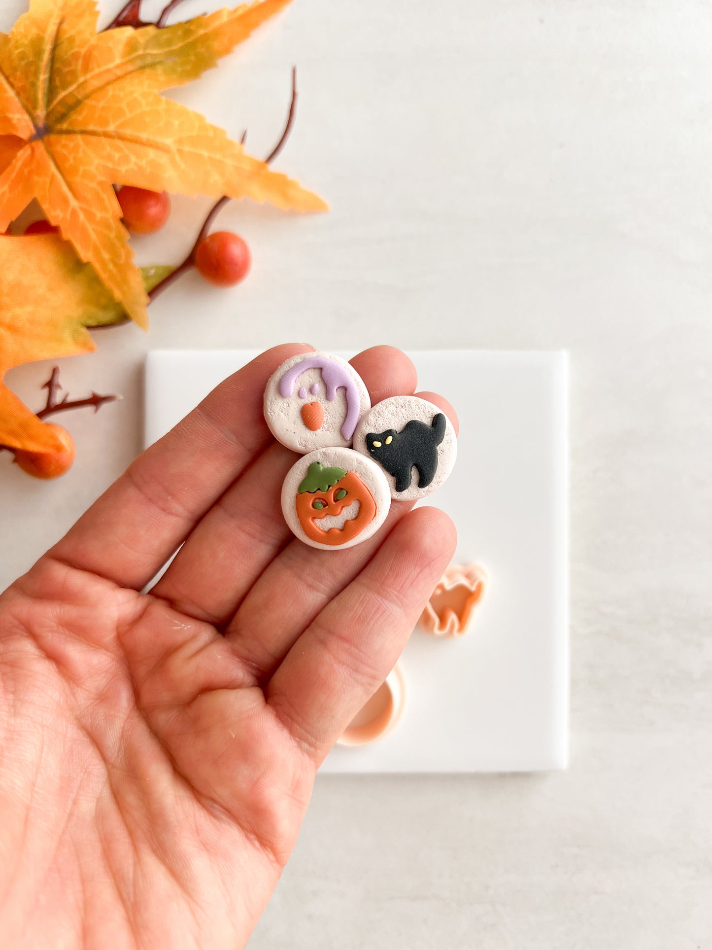 Halloween Pillsbury Clay Cutters | Halloween Pillsbury Polymer Clay Cutters for DIY Holiday Earrings Cute Jewelry and Handmade Spooky Accessories