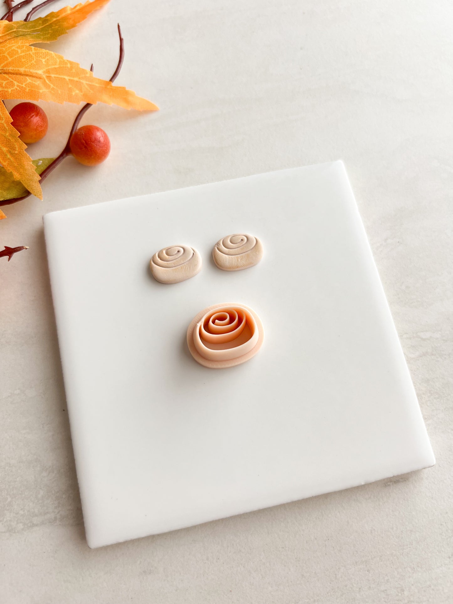 Cinnamon Roll Clay Cutter | Cinnamon Roll Polymer Clay Cutter for DIY Food Earrings Bakery-Themed Jewelry and Handmade Dessert Accessories