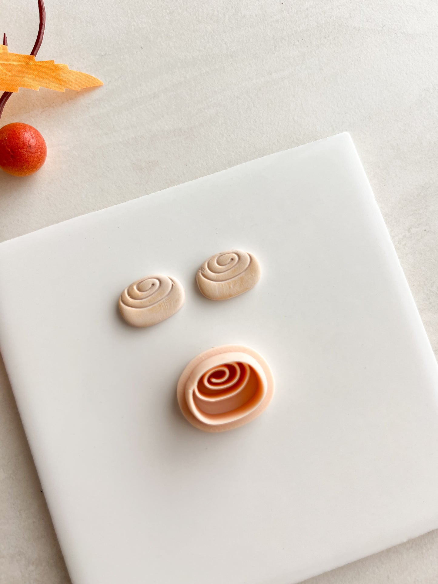Cinnamon Roll Clay Cutter | Cinnamon Roll Polymer Clay Cutter for DIY Food Earrings Bakery-Themed Jewelry and Handmade Dessert Accessories