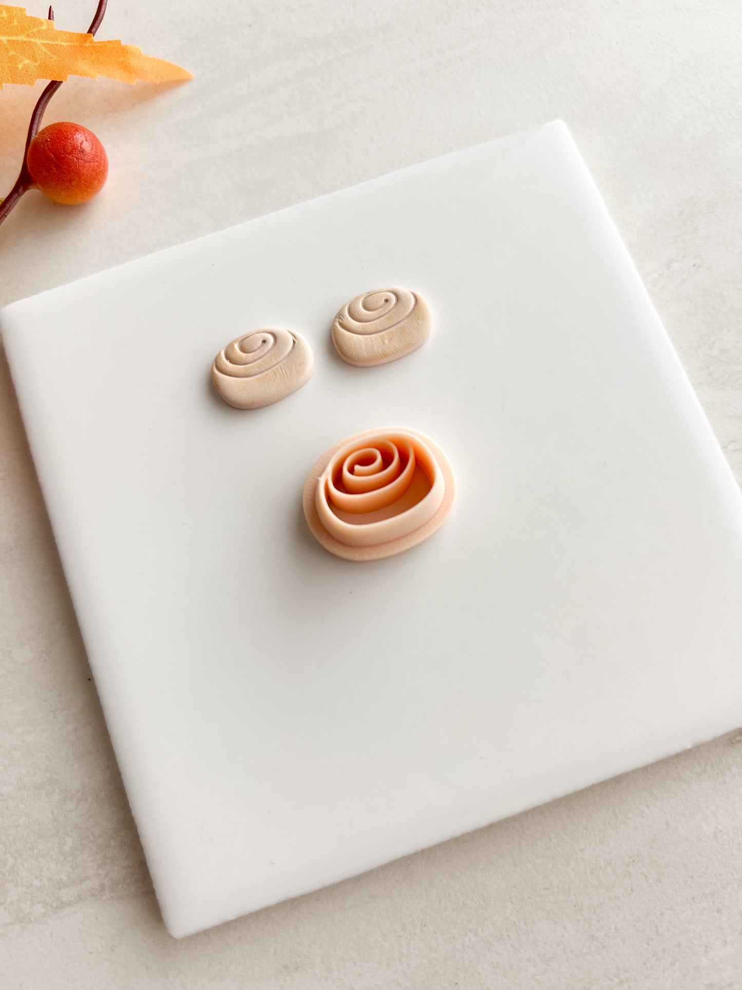 Cinnamon Roll Clay Cutter | Cinnamon Roll Polymer Clay Cutter for DIY Food Earrings Bakery-Themed Jewelry and Handmade Dessert Accessories