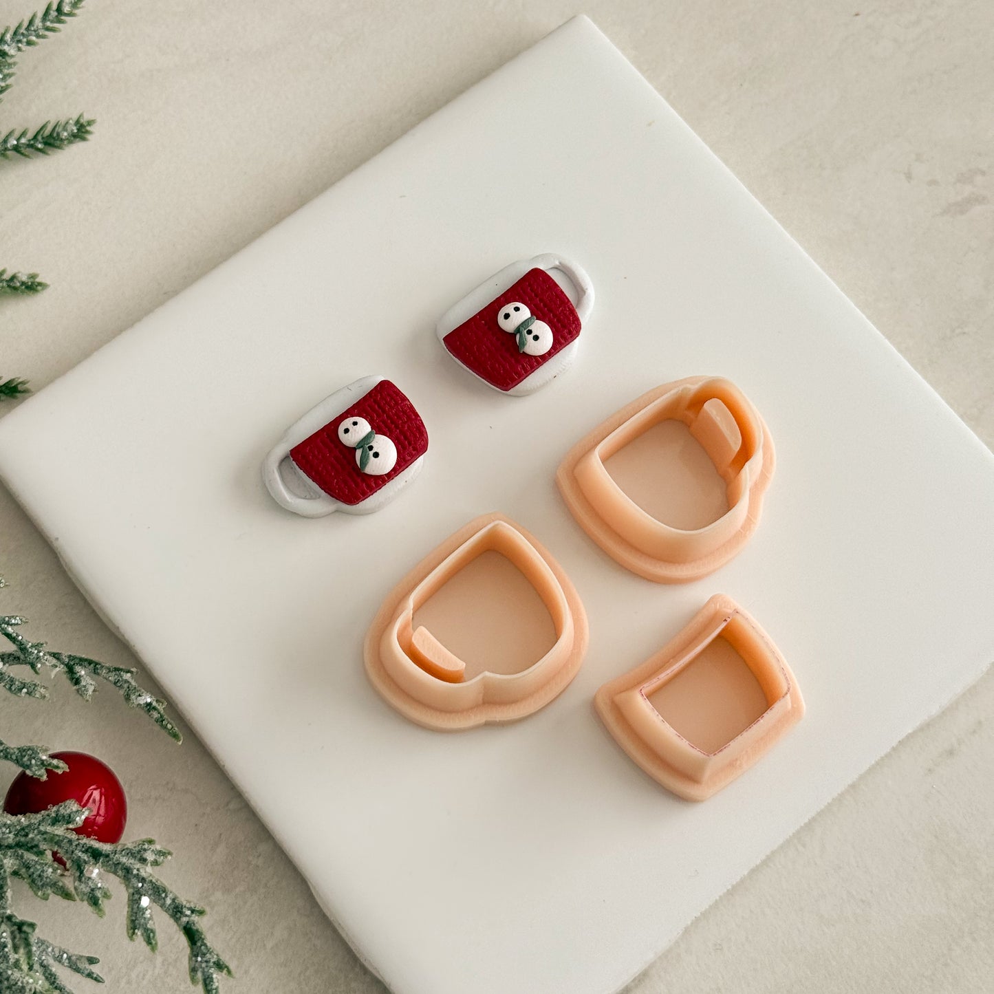 2025 Basic Mug | Festive Polymer Clay Cutter