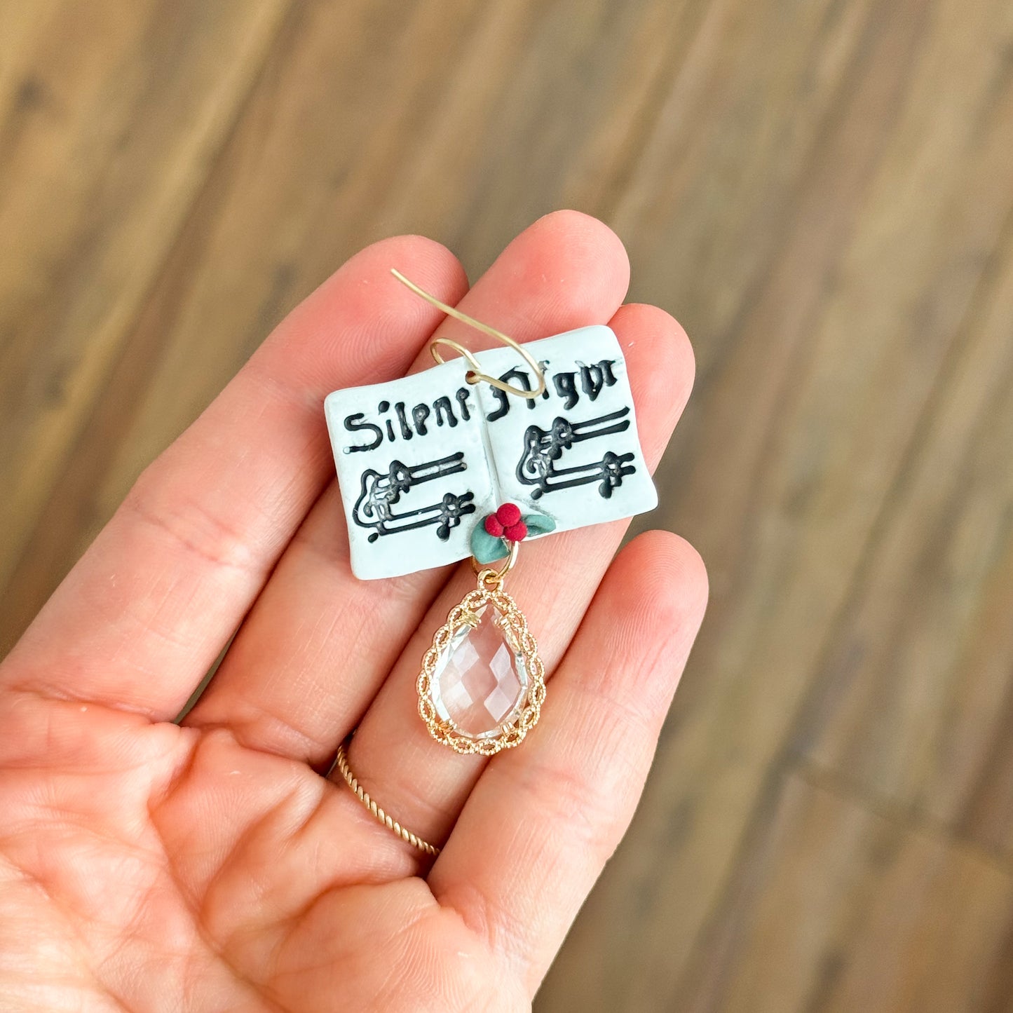 2025 Silent Night Music Sheet | Festive Polymer Clay Cutters