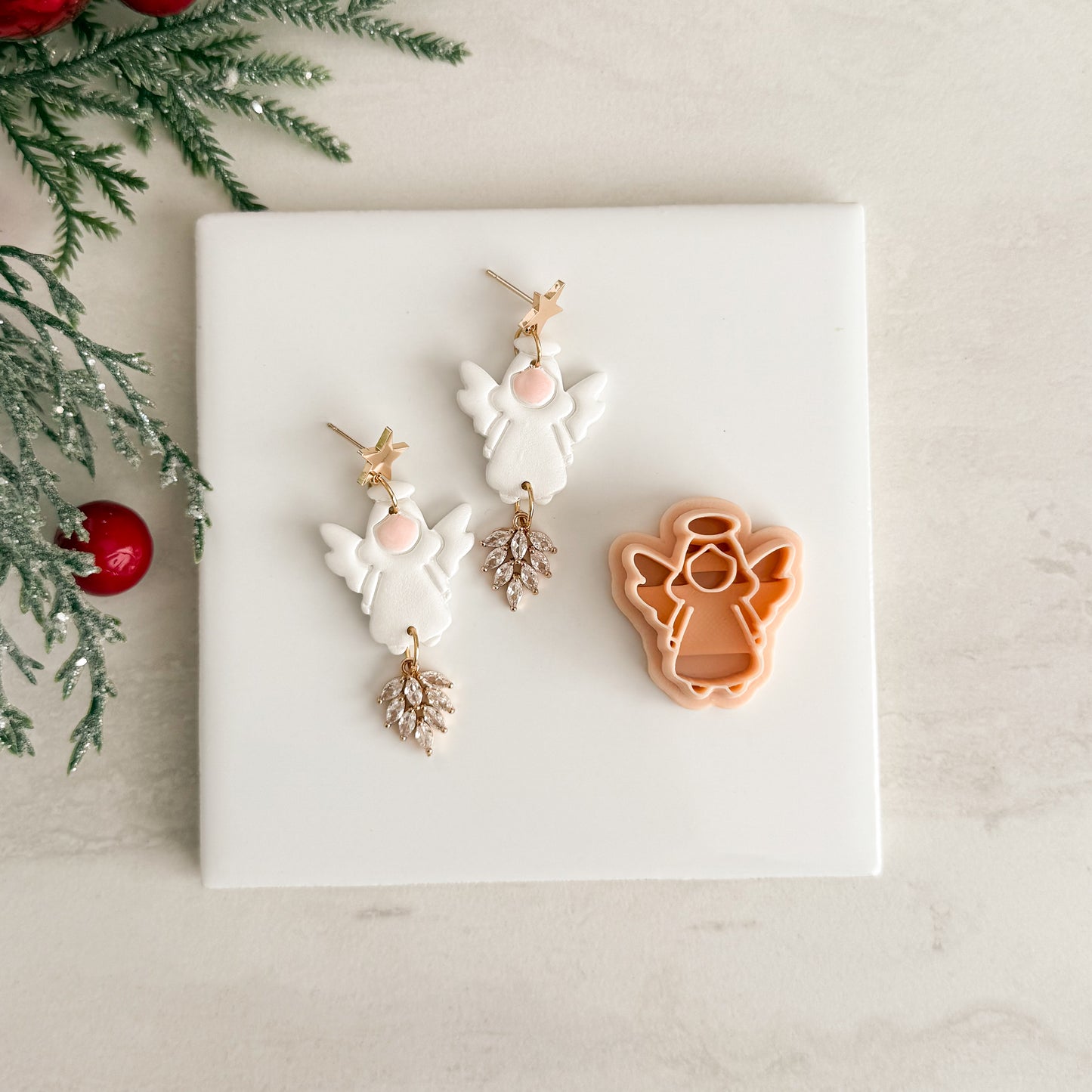 2025 Christmas Angel No. 1 | Christmas Festive Polymer Clay Cutter