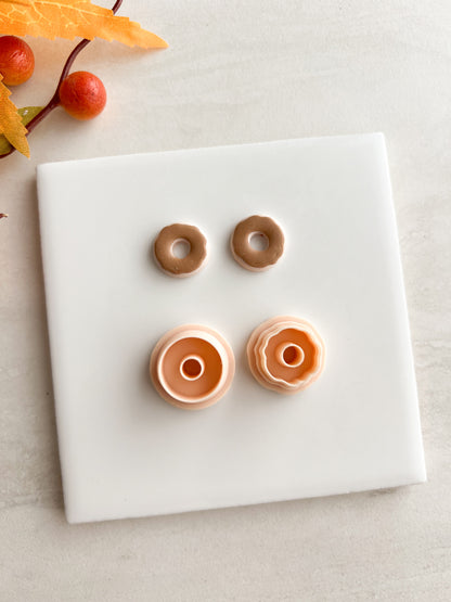 Donut No. 3 Clay Cutter | Donut No. 3 Polymer Clay Cutter for DIY Food Earrings Cute-Themed Jewelry and Handmade Fun Accessories