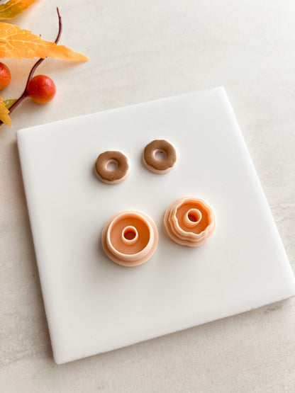Donut No. 3 Clay Cutter | Donut No. 3 Polymer Clay Cutter for DIY Food Earrings Cute-Themed Jewelry and Handmade Fun Accessories