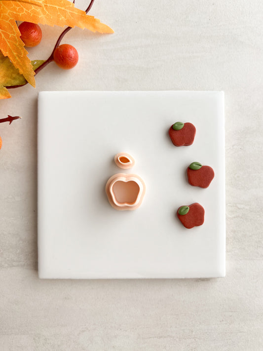 Apple No. 1 Clay Cutter | Apple No. 1 Polymer Clay Cutter for DIY Fruit Earrings Food-Themed Jewelry and Handmade Cute Accessories
