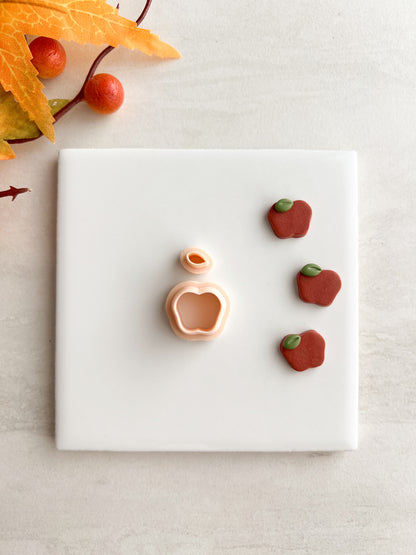 Apple No. 1 Clay Cutter | Apple No. 1 Polymer Clay Cutter for DIY Fruit Earrings Food-Themed Jewelry and Handmade Cute Accessories