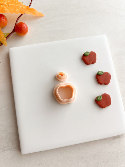 Apple No. 1 Clay Cutter | Apple No. 1 Polymer Clay Cutter for DIY Fruit Earrings Food-Themed Jewelry and Handmade Cute Accessories