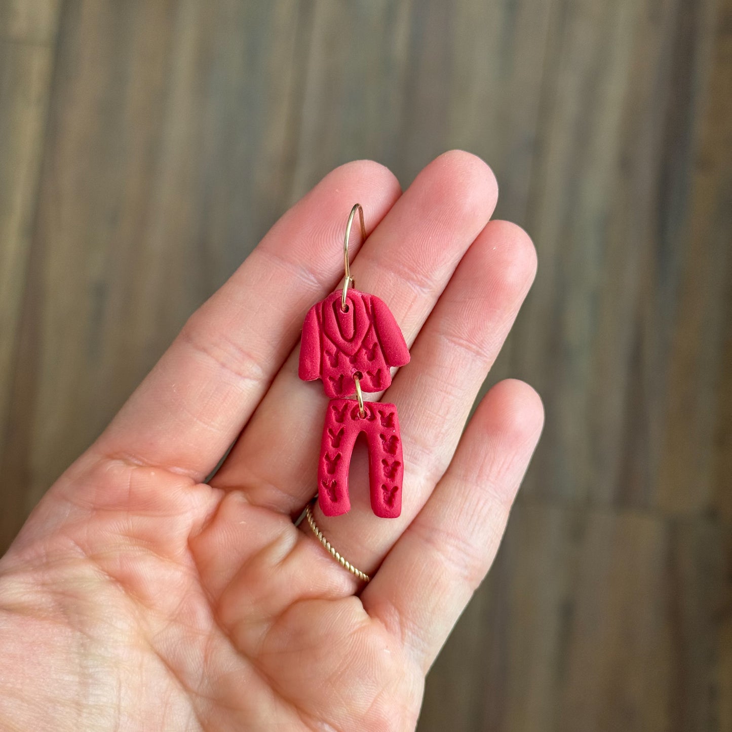 2025 Christmas Pajamas | Two-Part Polymer Clay Cutter