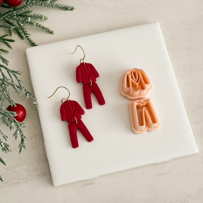2025 Christmas Pajamas | Two-Part Polymer Clay Cutter