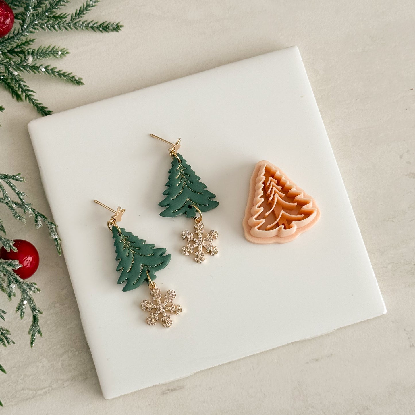 2025 Christmas Tree No. 1 | Festive Polymer Clay Cutters