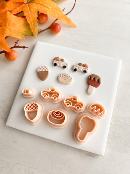 Cozy Stud Pack No. 1 Clay Cutter | Cozy Stud Pack No. 1 Polymer Clay Cutter Set for DIY Winter Earrings Cozy-Themed Jewelry and Handmade Seasonal Accessories