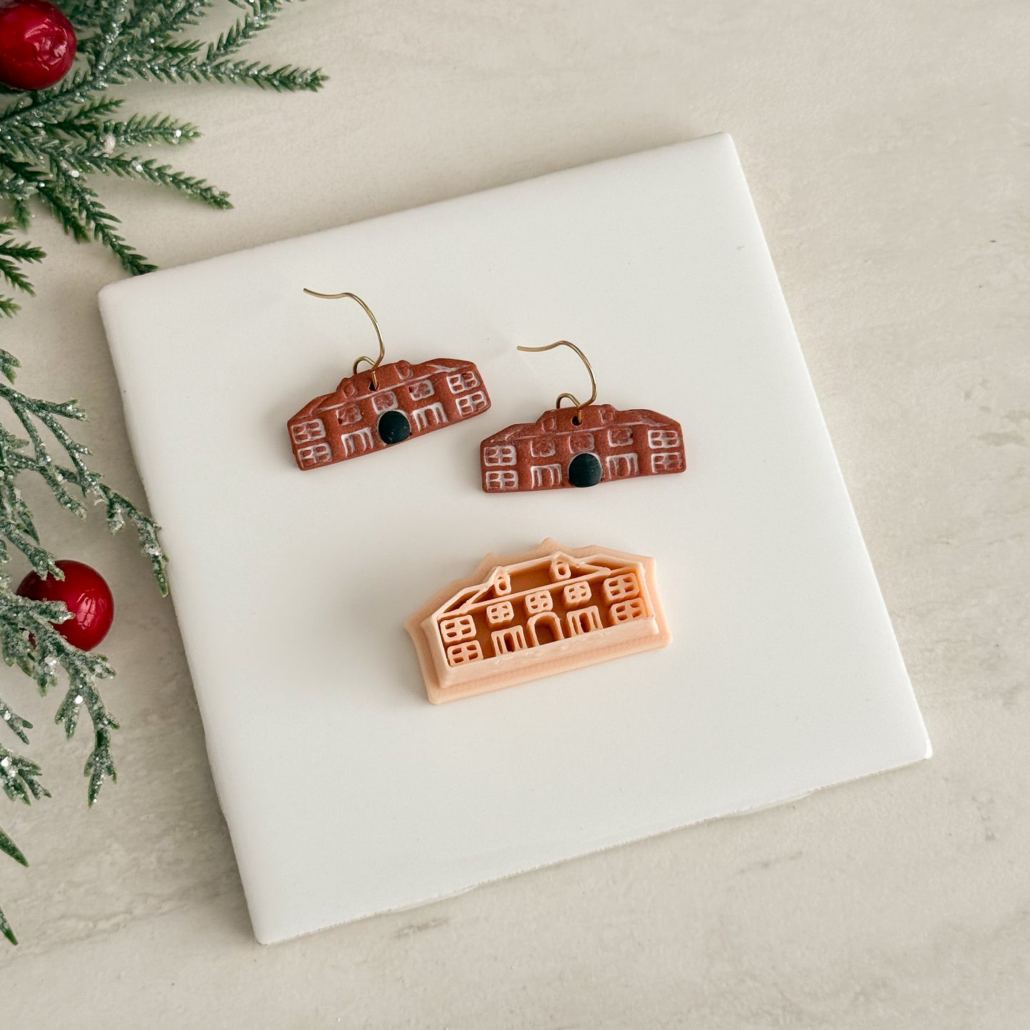 2025 Home Alone House | Festive Polymer Clay Cutter