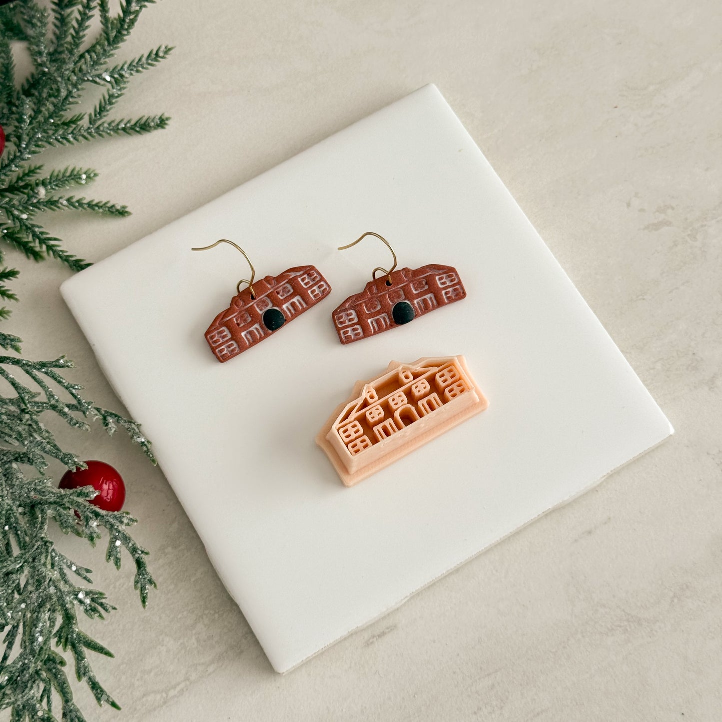 2025 Home Alone House | Festive Polymer Clay Cutter