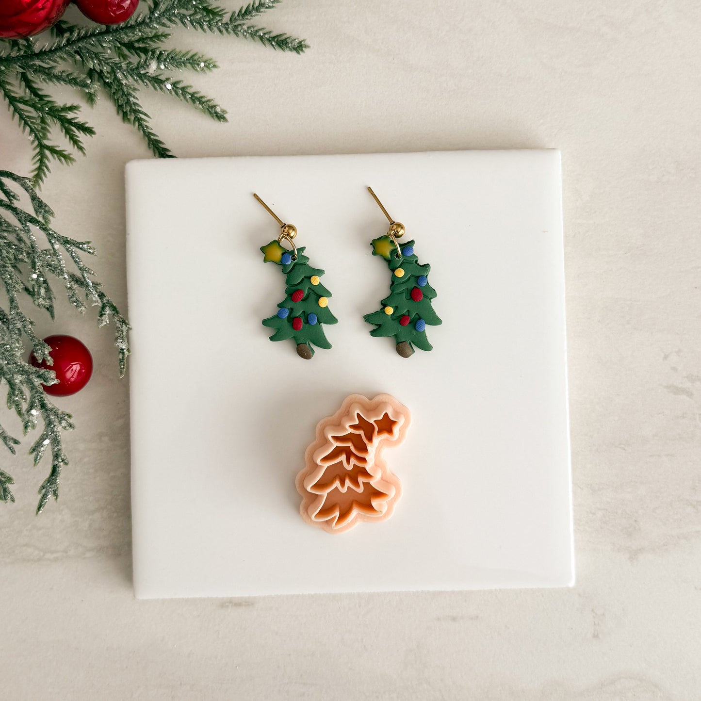 2025 Whoville Christmas Tree No. 1 | Festive Polymer Clay Cutter