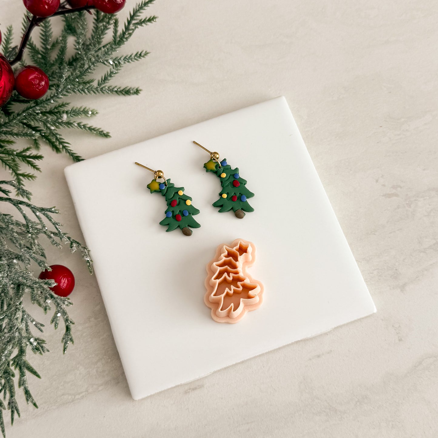 2025 Whoville Christmas Tree No. 1 | Festive Polymer Clay Cutter