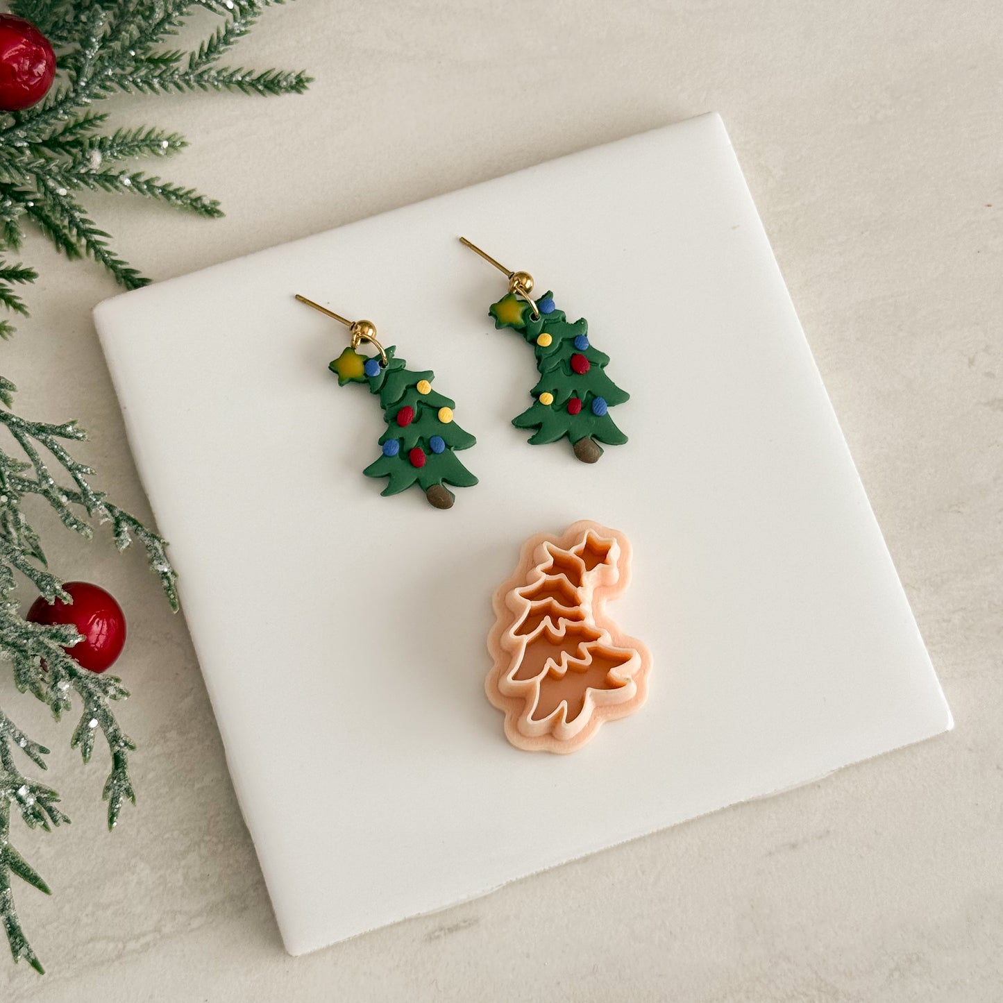 2025 Whoville Christmas Tree No. 1 | Festive Polymer Clay Cutter
