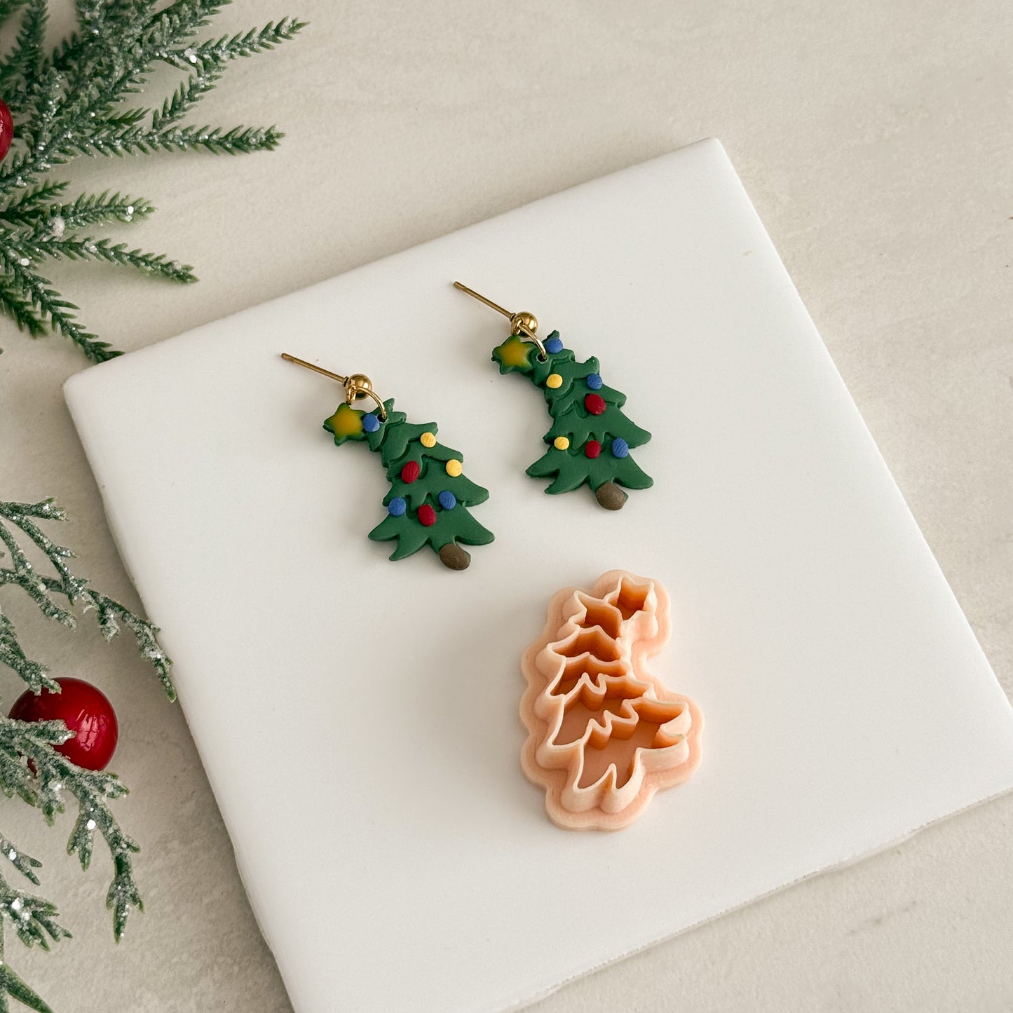 2025 Whoville Christmas Tree No. 1 | Festive Polymer Clay Cutter