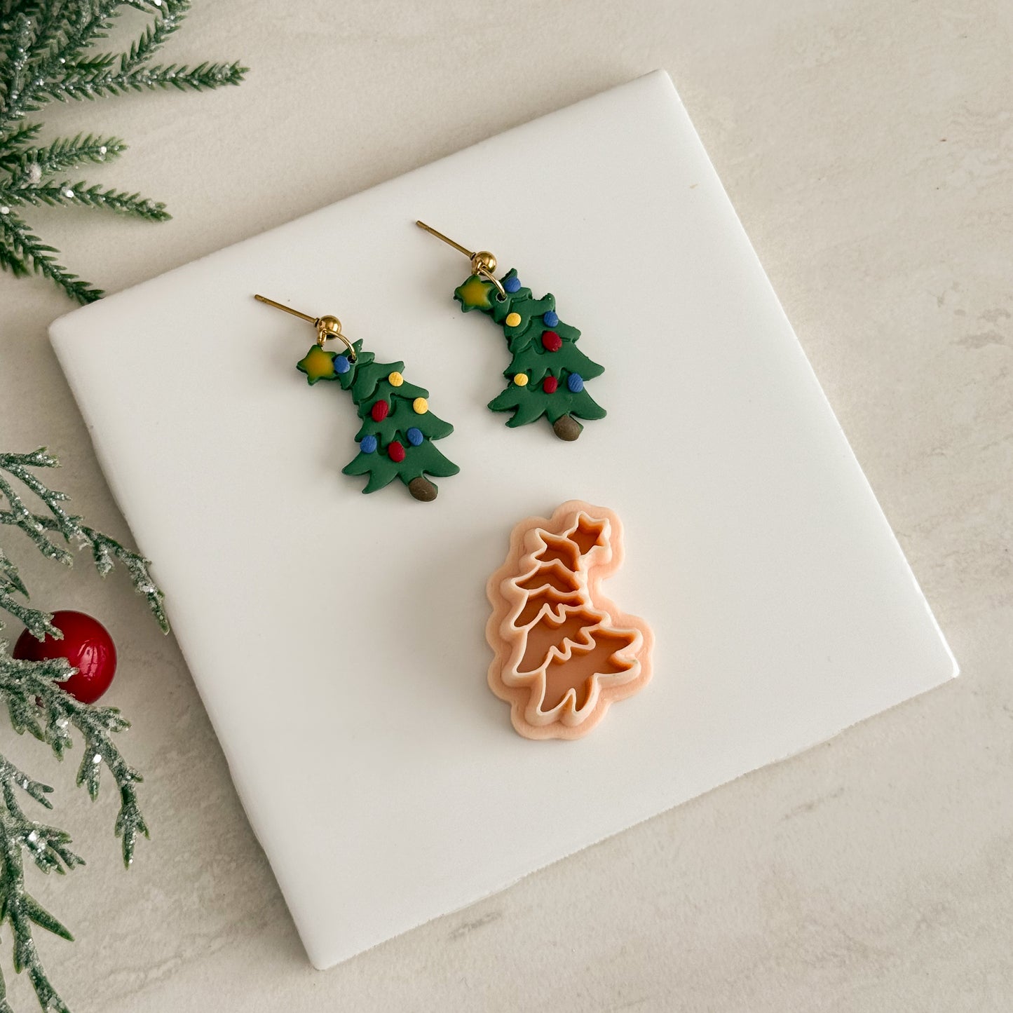 2025 Whoville Christmas Tree No. 1 | Festive Polymer Clay Cutter