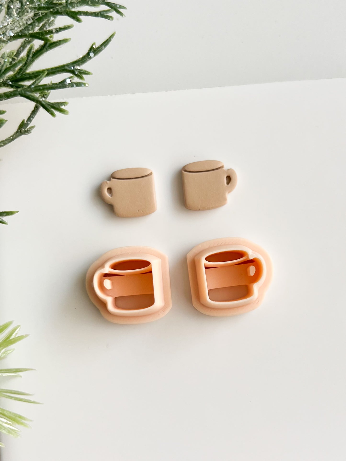 Cocoa Mug Clay Cutter | Cocoa Mug Polymer Clay Cutter for DIY Winter Earrings Cozy Holiday Jewelry and Handmade Hot Chocolate-Themed Accessories