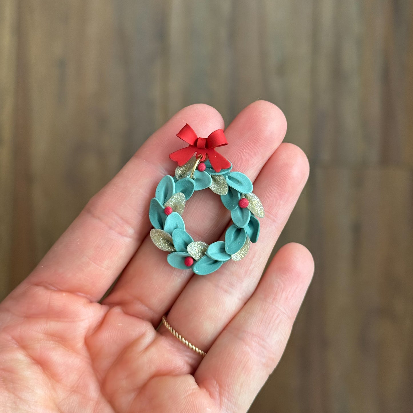 2025 Christmas Wreath No. 1 with Petal Maker | Festive Polymer Clay Cutters