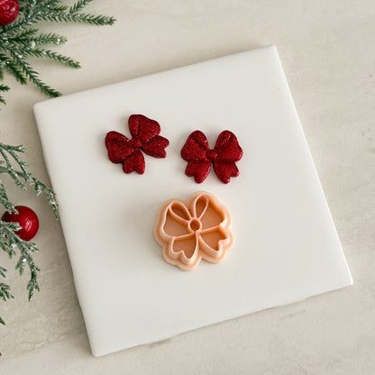 2025 Christmas Bow No. 3 | Christmas Festive Polymer Clay Cutter