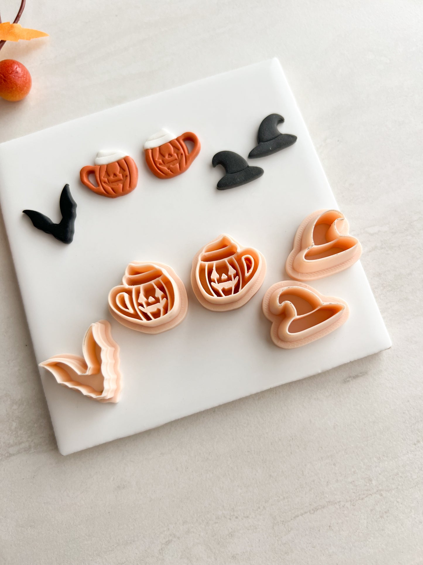 Spooky Trio No. 1 Clay Cutter Set | Spooky Trio Polymer Clay Cutter Set for DIY Halloween Earrings Gothic Jewelry and Handmade Spooky Accessories