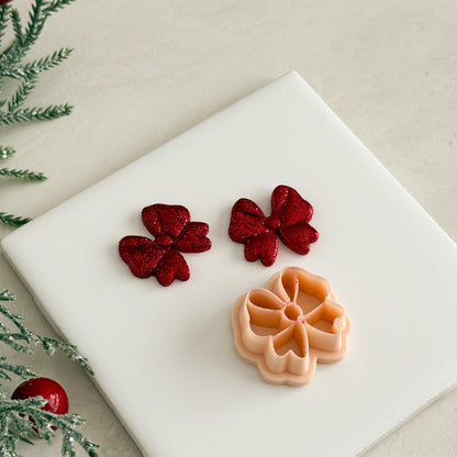 2025 Christmas Bow No. 3 | Christmas Festive Polymer Clay Cutter
