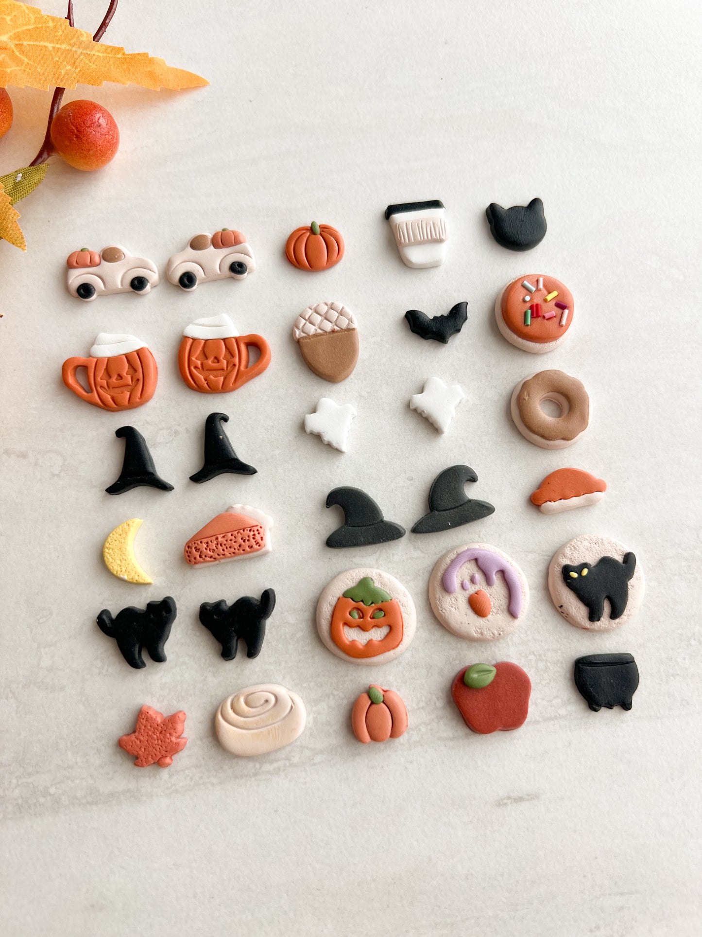 Fall Stud Bundle Set of 22 Clay Cutters | Fall Stud Bundle Set of 22 Polymer Clay Cutters for DIY Fall Earrings Seasonal-Themed Jewelry and Handmade Festive Accessories