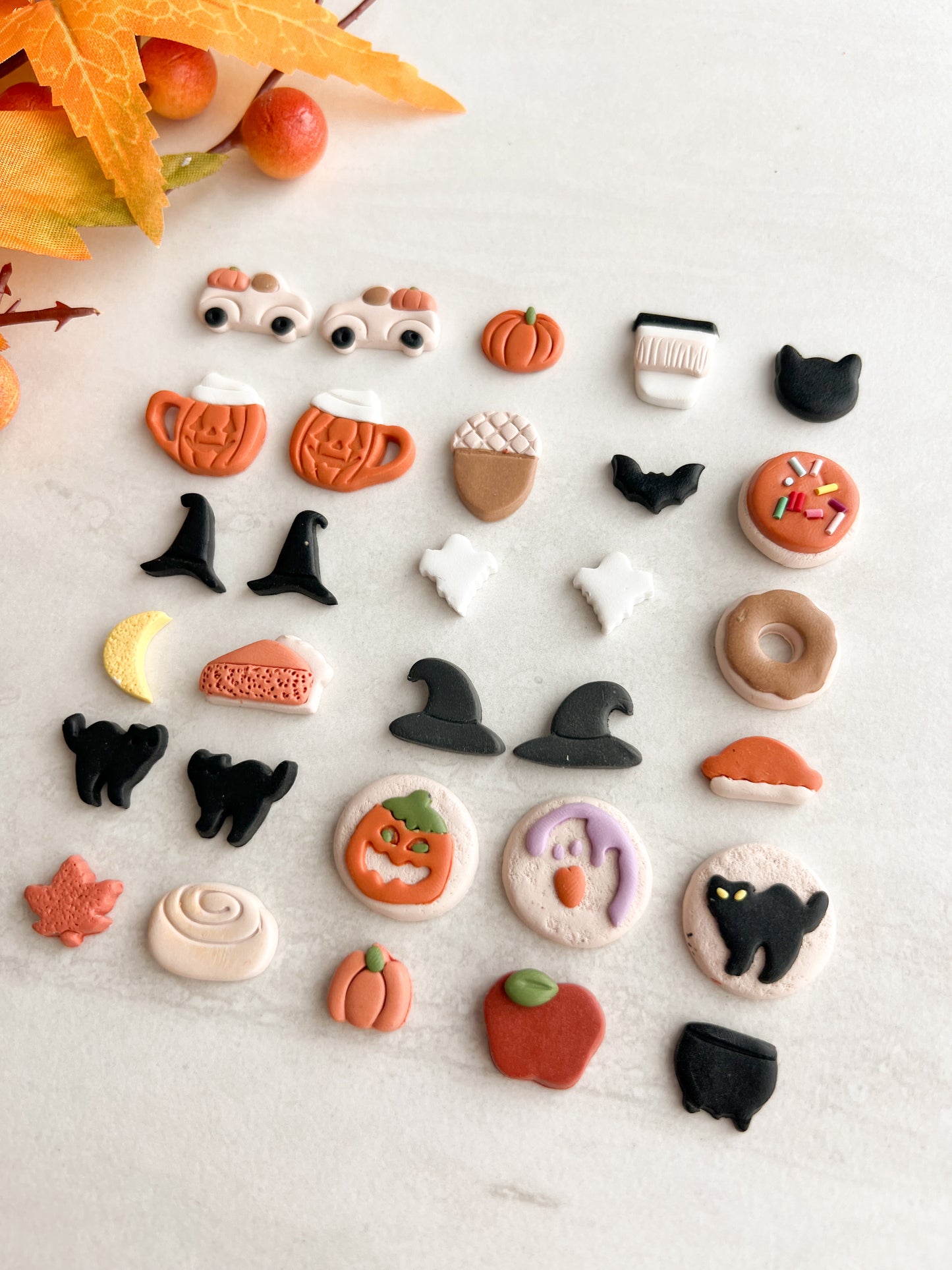 Fall Stud Bundle Set of 22 Clay Cutters | Fall Stud Bundle Set of 22 Polymer Clay Cutters for DIY Fall Earrings Seasonal-Themed Jewelry and Handmade Festive Accessories