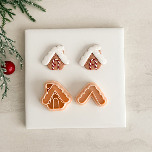 2025 Gingerbread House No. 5 | Festive Polymer Clay Cutters